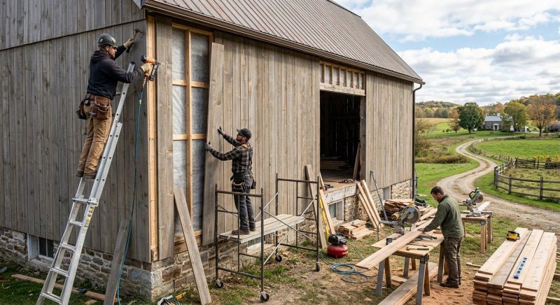 Barn Siding Replacement in Berthoud, CO