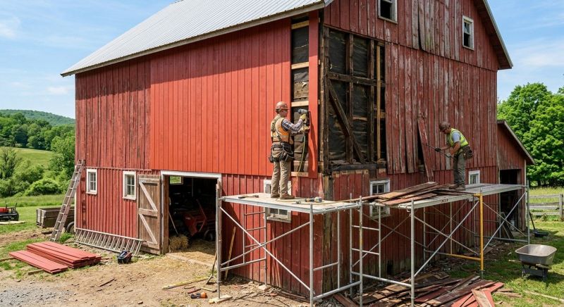 Barn Siding Replacement in Johnstown, CO