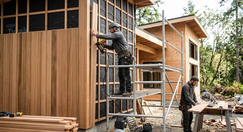 Cedar Cladding Installation in Boulder County, CO