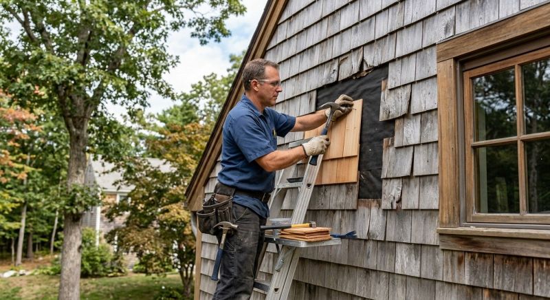 Cedar Siding Repair in Boulder County, CO