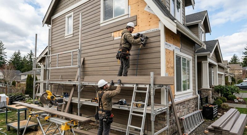 Faux Wood Siding Installation in Broomfield, CO