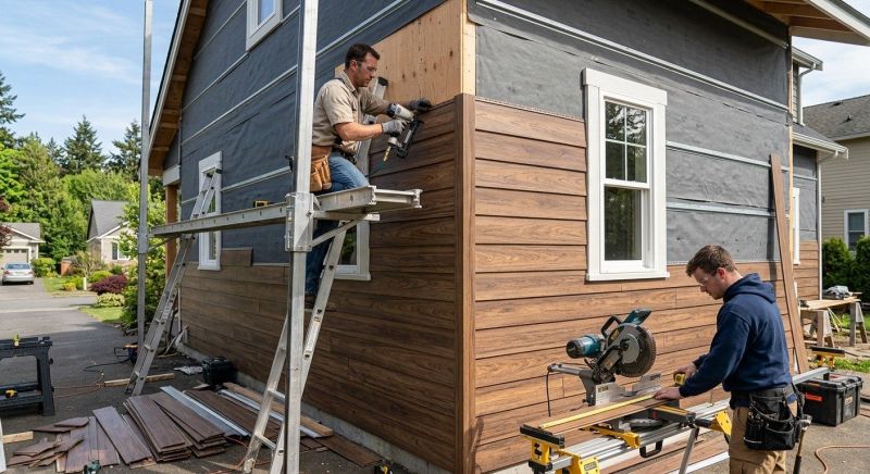 Faux Wood Siding Installation in Longmont, CO