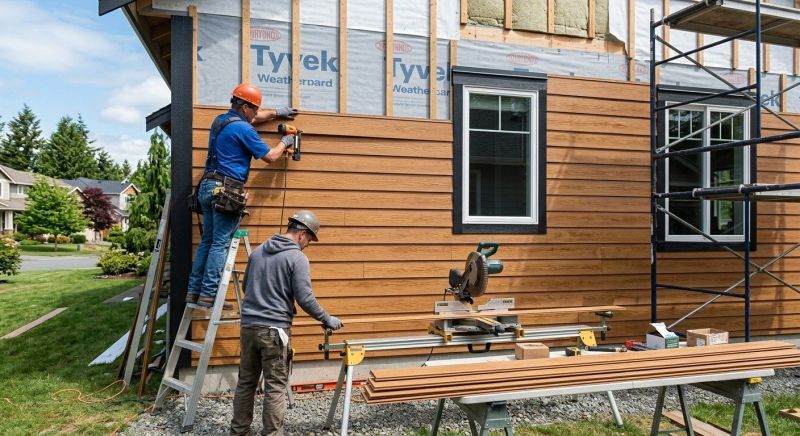 Faux Wood Siding Installation in Nederland, CO