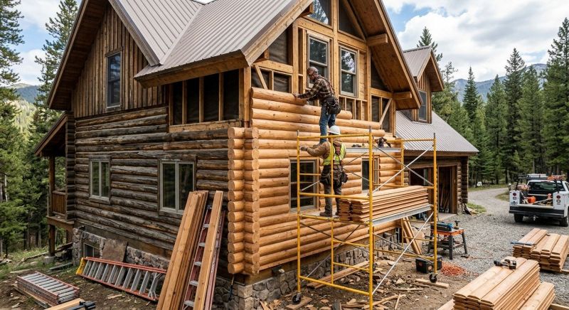 Log Siding Installation in Firestone, CO